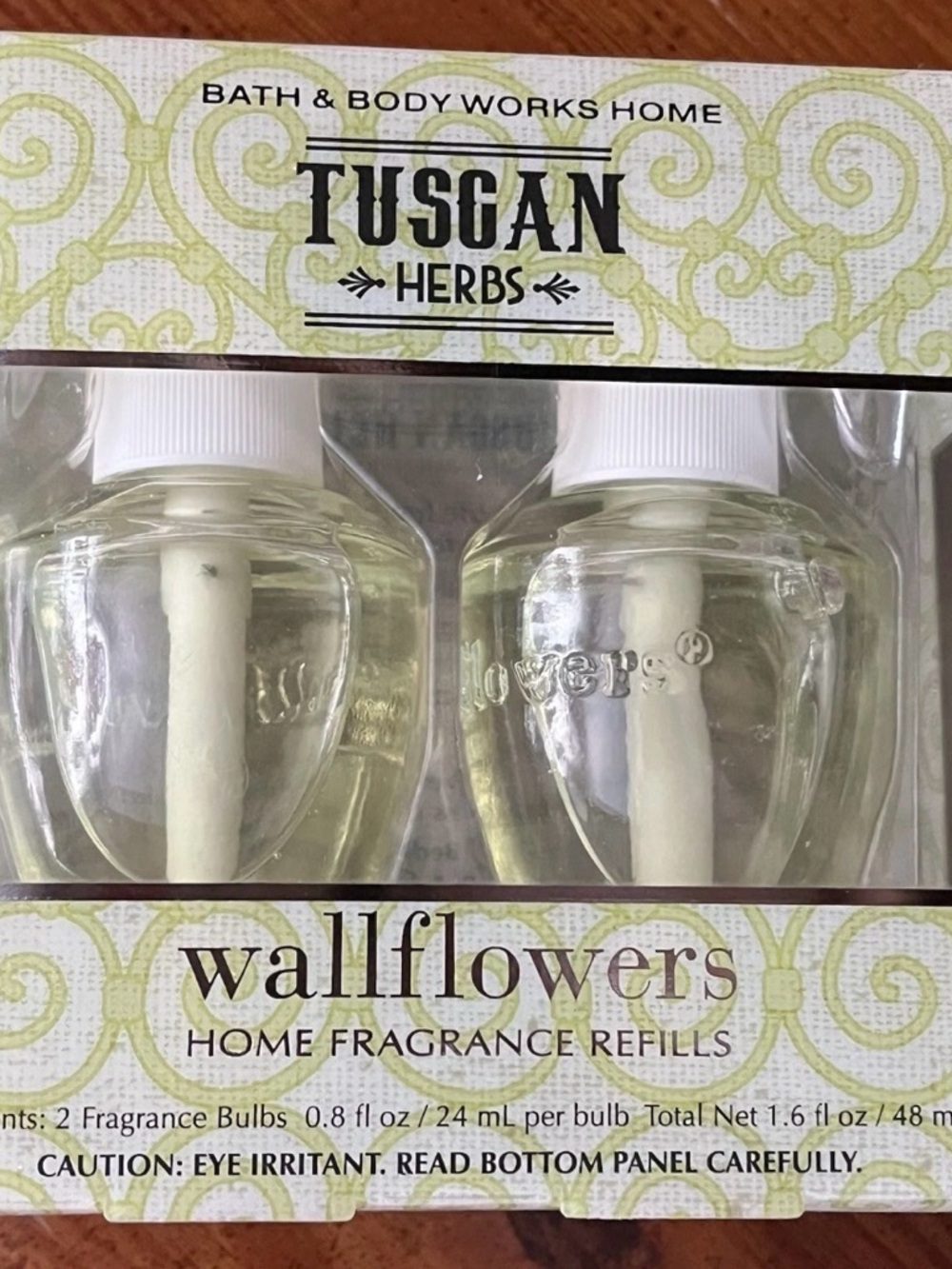 2 Pack -TUSCAN HERBS Bath & Body Works WALLFLOWERS Home Fragrance Refills